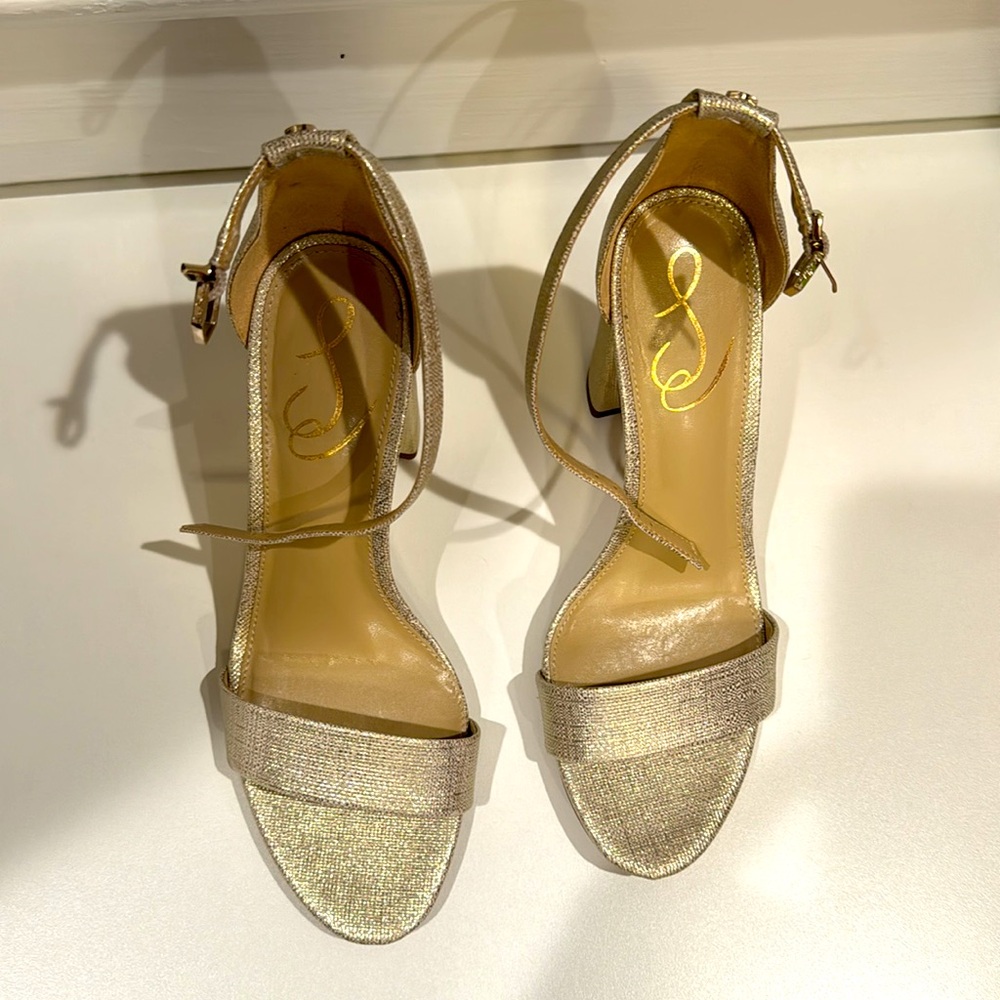 Sam Edelman sparkling gold sandals - Picture 3 of 8